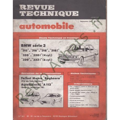 Revues techniques RTA BMW